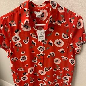 NEW with tags - JCrew Floral Blouse
